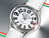 アレッサンドラ・オーラ/Alessandra olla/腕時計（リスト・ウオッチ/リストウオッチ）/クオーツ式腕時計/AO-150-1/オーバル・モデル/ホワイト×ブラック＋シルバー＋ホワイト
