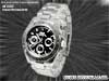 ムスク（MUSK）／腕時計（リスト・ウオッチ）／クロノグラフ腕時計（リスト・ウオッチ）／ロレックス・デイトナ・モデル／オールステンレス／プラチナ×ブラック＋ブラック×シルバー