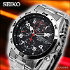 セイコー（SEIKO）/腕時計（リスト・ウオッチ）/7T92/逆輸入/SK-SND375P-SV/オートマティック腕時計（リスト・ウオッチ/リストウオッチ）/オールステンレス/ジェット・ブラック×プラチナ・シルバー×レッド