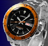 セイコー・インスツル/Seiko Instruments/腕時計（リスト・ウオッチ/リストウオッチ）/機械式自動巻き腕時計/JS-BEB004/J.SPRINGS（ジェイ・スプリングス）/ダイバー・オブ・ステンレス/ブラック＋メタリック・オレンジ＋シルバー
